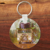 大きい装備の貨物トラックの恋人の芸術 キーホルダー (正面)