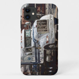 大きい装備の貨物自動車の白いトラックのiPhone 5の箱 iPhone 11 ケース