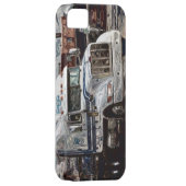 大きい装備の貨物自動車の白いトラックのiPhone 5の箱 Case-Mate iPhoneケース (裏面/右)