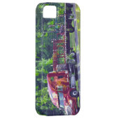 大きい装備の赤い貨物自動車のトラック運転手のiPhone 5の場合 Case-Mate iPhoneケース (裏面/右)