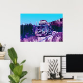 大きい装備車の運送者のトラック運転手の芸術ポスター ポスター (ホームオフィス)