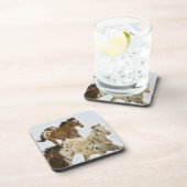 大きい角山、雪4で走っている馬 コースター (右側)