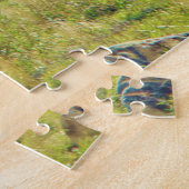 大きい角、ワイオミングのオジロ鹿シカ ジグソーパズル (側面)