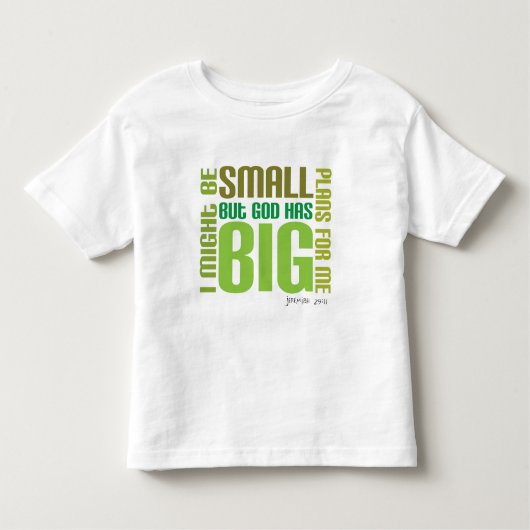 大きい計画のキリスト教の幼児のTシャツ トドラーTシャツ (正面)