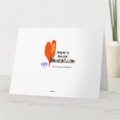 大きい誕生日のタラのおもしろいなバースデー・カード カード (裏面)