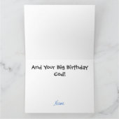 大きい誕生日のタラのおもしろいなバースデー・カード カード (内部)