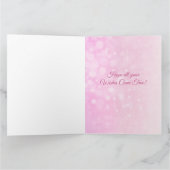 大きい誕生日の女の子のユニコーンのパーソナライズなカード カード (内部)