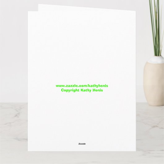 大きい誕生日カードまたは大きい画像（年齢と写真） カード (裏面)