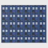 大きい警察箱のドアのギークのギフト包むこと ラッピングペーパー (フラット)