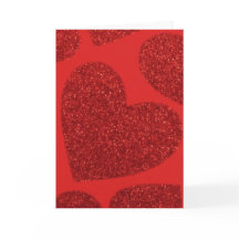 大きい赤いハートのバレンタインカード