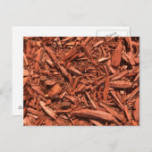 大きい赤いヒマラヤスギの根おおいパターン景色の建築業者 ポストカード (正面/裏面)