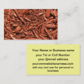 大きい赤いヒマラヤスギの根おおいパターン景色の建築業者 名刺 (正面/裏面)