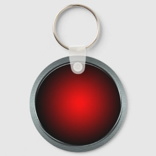 大きい赤いボタンKeychain キーホルダー