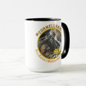 大きい赤およびEzraの写真のマグ マグカップ (正面右)