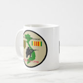 大きい赤1のベトナムの獣医パッチのコーヒーカップ コーヒーマグカップ (正面左)