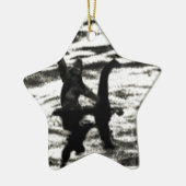 大きい足およびBessie湖モンスターの目撃 セラミックオーナメント (左)