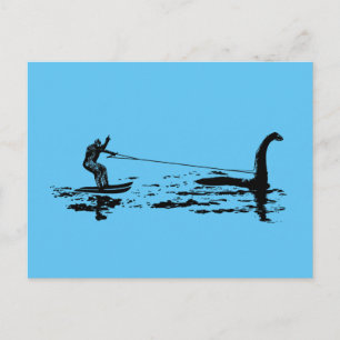 大きい足およびNessie ポストカード