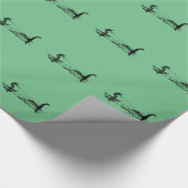 大きい足およびNessie ラッピングペーパー (角)