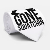 大きい足によって行くsquatchin ネクタイ (ロール)