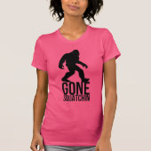 大きい足によって行くsquatchin tシャツ (正面)