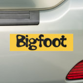 大きい足文字 バンパーステッカー (車上)