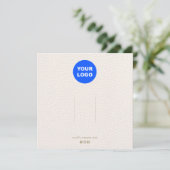 大きい追加ロゴレザーヘアクリップディスプレイ 招待状 (スタンド正面)