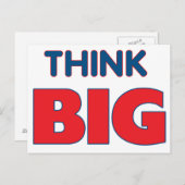 大きい郵便はがきを考えて下さい ポストカード (正面/裏面)