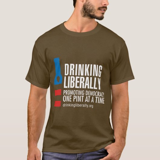 大きい酒飲み Tシャツ (正面)