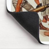 大きい銃に荷を積む船員の大きな塊 マウスパッド (コーナー)