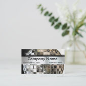 大きい鏡の球の音楽業界カード 名刺 (スタンド正面)