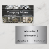 大きい鏡の球の音楽業界カード 名刺 (正面/裏面)