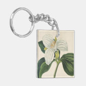 大きい開花したエンレイソウ キーホルダー (正面左)