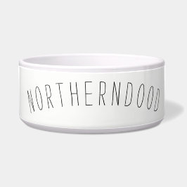 大きい陶磁器犬ボール ボウル