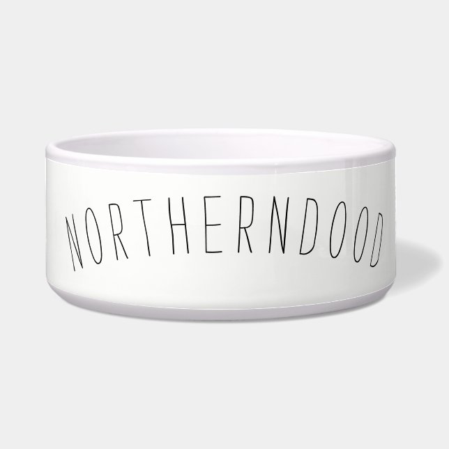 大きい陶磁器犬ボール ボウル (正面)