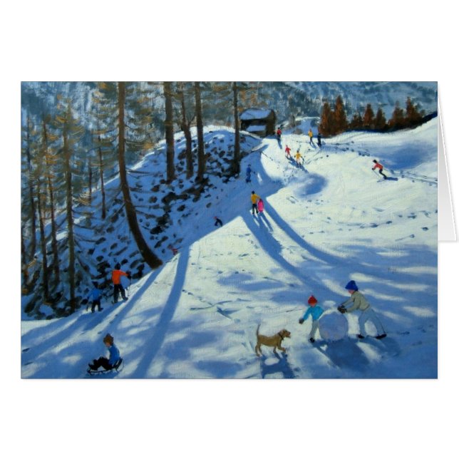 大きい雪玉Zermatt (正面横)