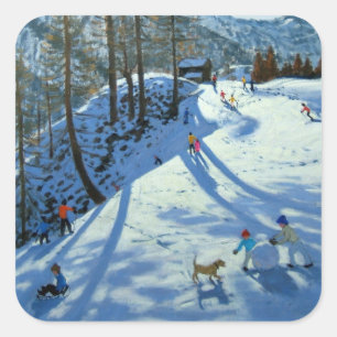 大きい雪玉Zermatt スクエアシール
