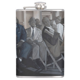 "大きい青のロードショー"のビニールの包まれたなフラスコ フラスク