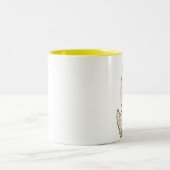 大きい頭の鶏のマグ ツートーンマグカップ (中央)