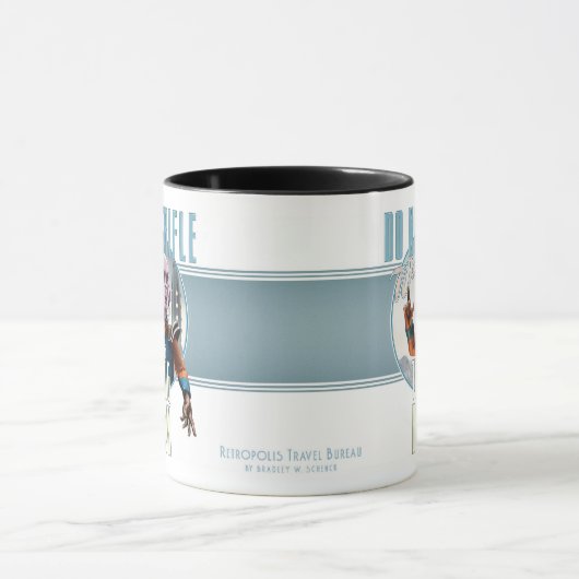 大きい頭脳のマグを軽率に扱わないで下さい マグカップ (中央)