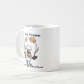 大きい食糧モンスターの大きいマグ コーヒーマグカップ (正面左)