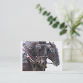 大きい馬のプロフィールカード 名刺 (スタンド正面)