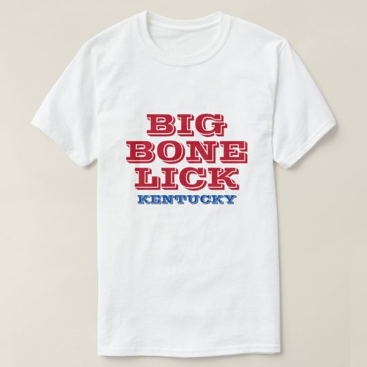 大きい骨はケンタッキーを舐めます Tシャツ (デザイン正面)