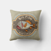 大きい魚のバー兼グリルポスター クッション (裏面)