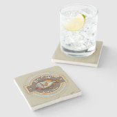 大きい魚のバー兼グリルポスター ストーンコースター (横)