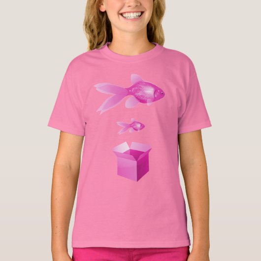 大きい魚の小さい魚 Tシャツ (正面)