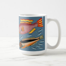 大きい魚は小さい魚を食べます コーヒーマグカップ