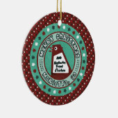 大きい鶏のクリスマスのオーナメント セラミックオーナメント (右)