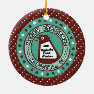 大きい鶏のクリスマスのオーナメント セラミックオーナメント