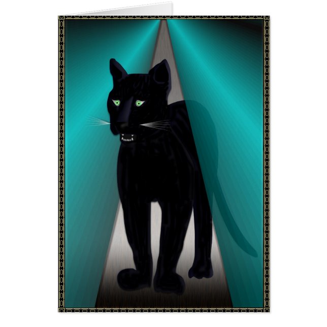 大きい黒猫 (正面)