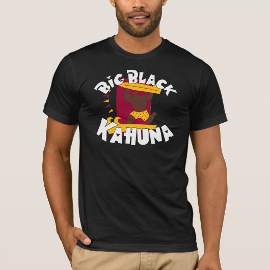 大きい黒KAHUNA (ワイシャツ) Tシャツ (正面)